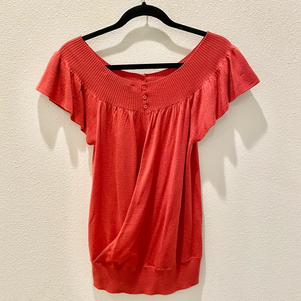 Bcbgmaxazria Off-The-Shoulder Split-Back Knit Top… - image 6